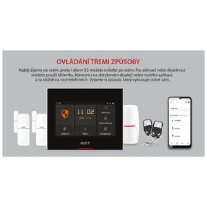 Kompletná sada iGET HOME Alarm X5 - Wi-Fi / GSM systém