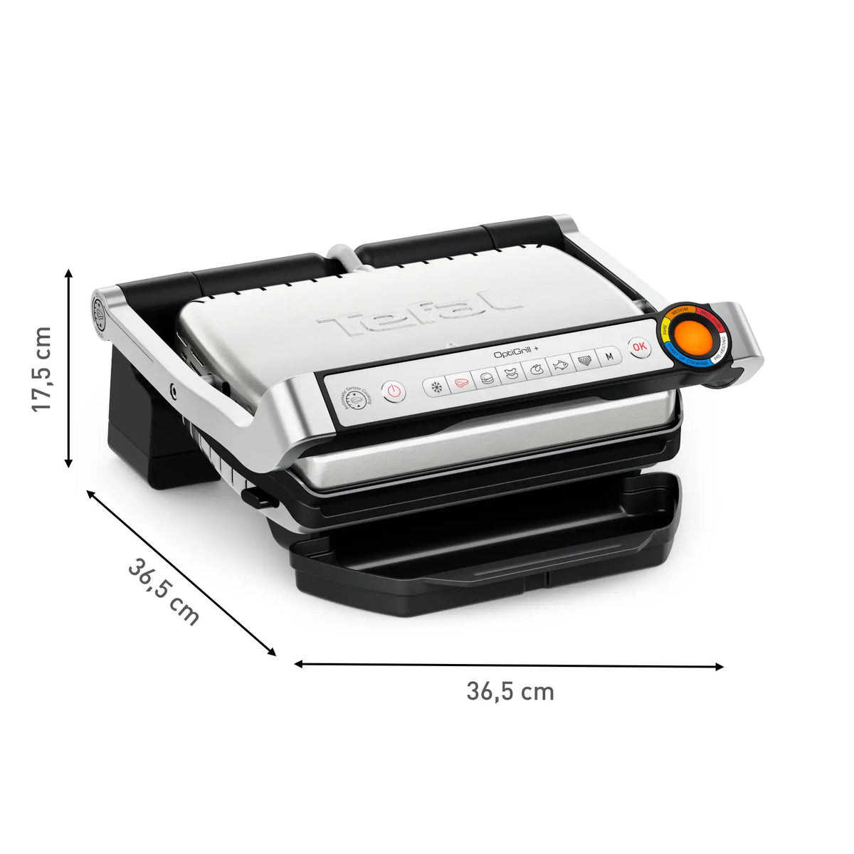 Kontaktný gril Tefal OptiGrill+ GC718D10, 2000W