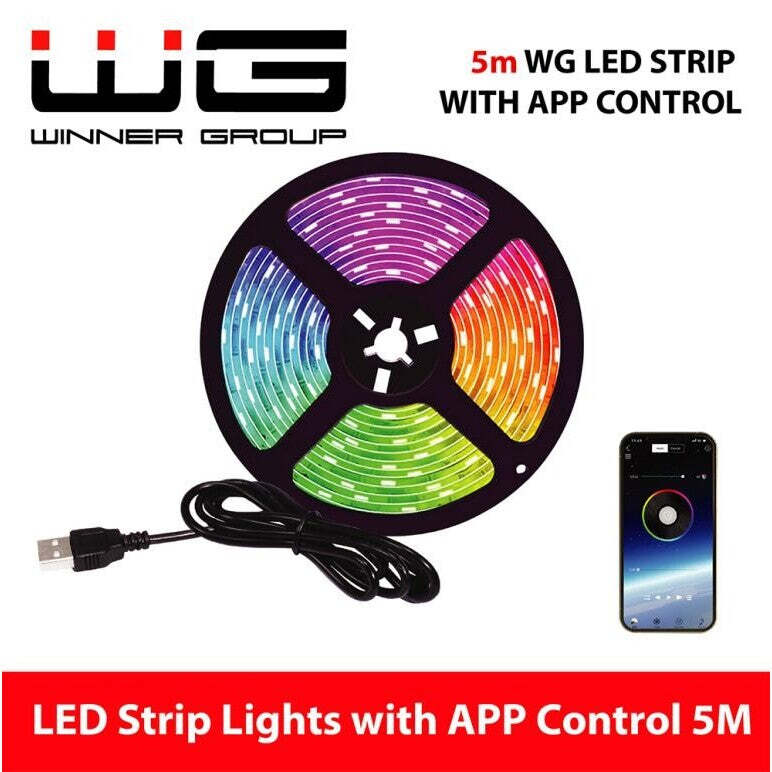 LED RGB pásik WG2 s APP, IP65, 5m POŠKODENÝ OBAL