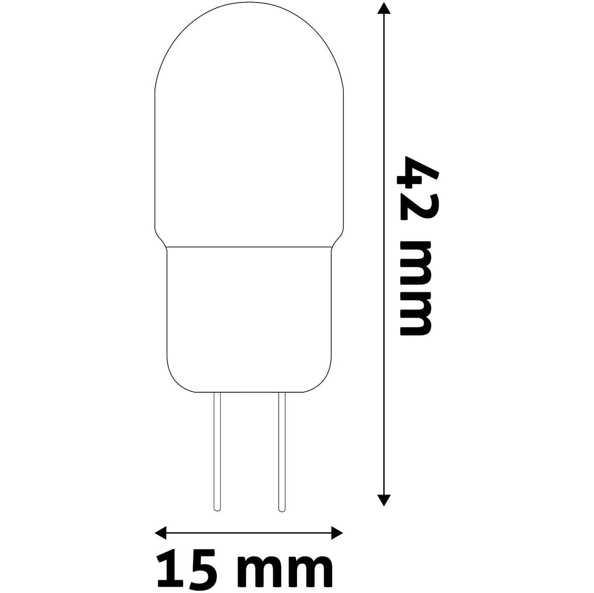 LED žiarovka Avide 2W G4 WW 3000K