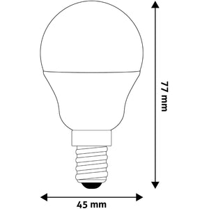 LED žiarovka Avide Mini Globe G45 4,5 W E14 WW 3000K