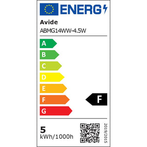 LED žiarovka Avide Mini Globe G45 4,5 W E14 WW 3000K