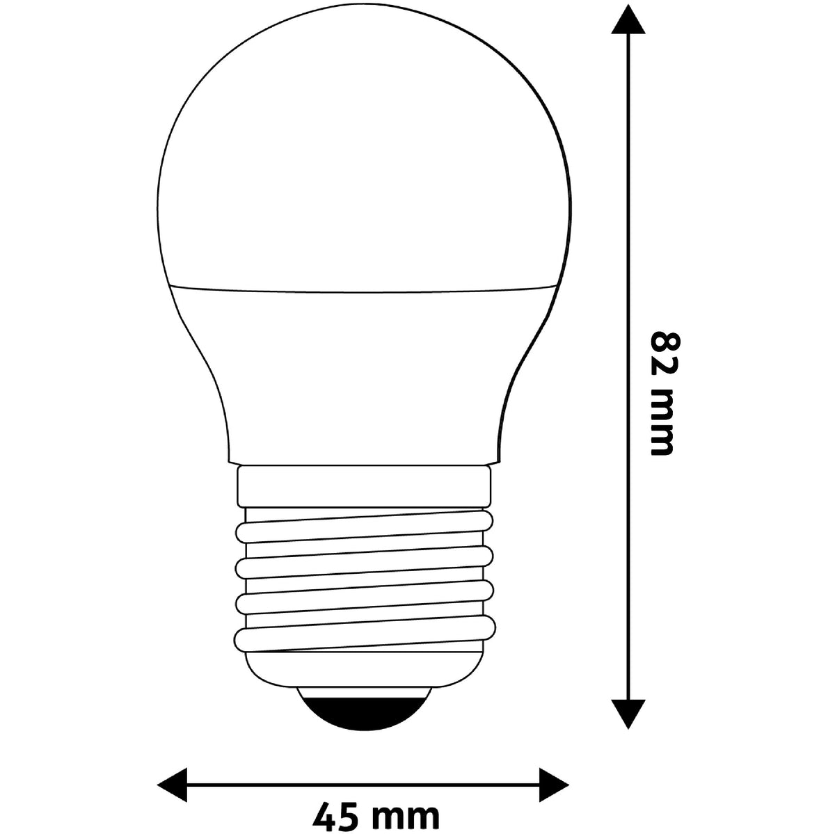 LED žiarovka Avide Mini Globe G45 4,5 W E27 NW 4000K