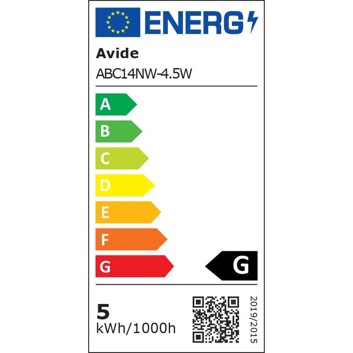 LED žiarovka Avide sviečka 4,5W E14 NW 4000K