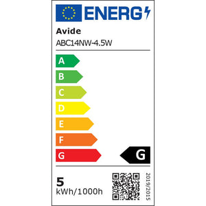 LED žiarovka Avide sviečka 4,5W E14 NW 4000K