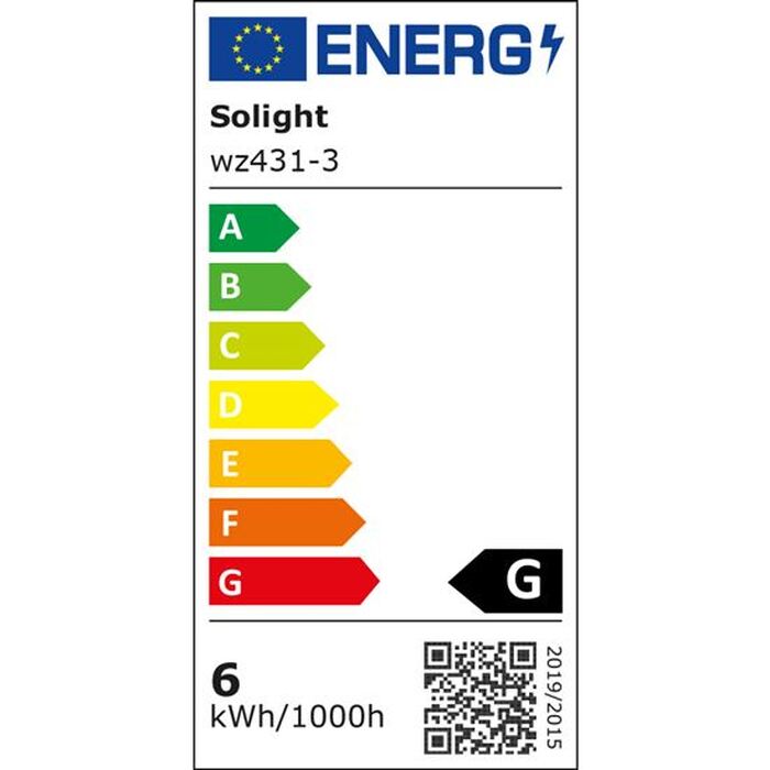 LED žiarovka Ecolux WZ4313, E14, 6W, sviečka, teplá biela, 3ks