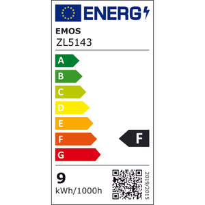 LED žiarovka Emos ZL5143, E27, 9W, teplá biela