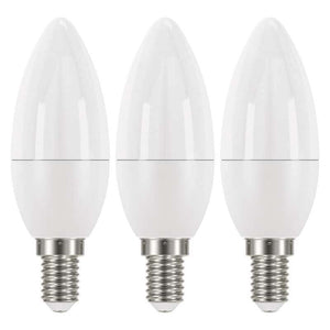 LED žiarovka Emos ZQ32213, E14, 6W, sviečka, neutrálna biela,3ks