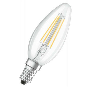 LED žiarovka Osram VALUE, E14, 4W, sviečka, retro, teplá biela