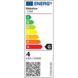 LED žiarovka Rabalux 1358, 4W, E27, teplá biela