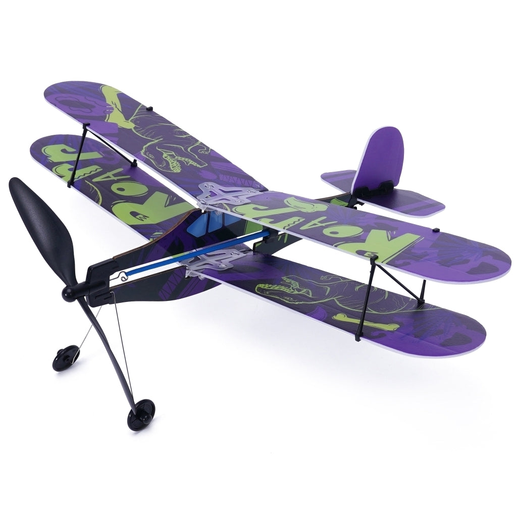 Model lietadla PLAYSTEM Rubber Band - Biplane/P-40 Warhawk