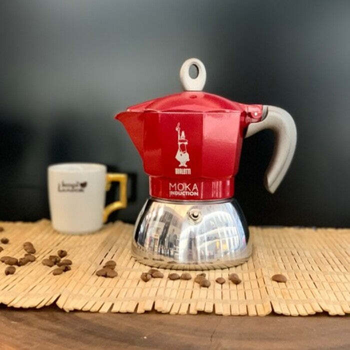 Moka kávovar Bialetti New Moka Induction Red 4 porcie