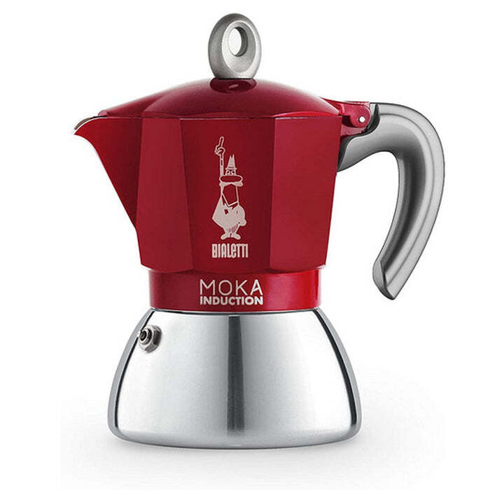 Moka kávovar Bialetti New Moka Induction Red 6 porcií POUŽITÉ, NEOPOTREBOVANÝ TOVAR