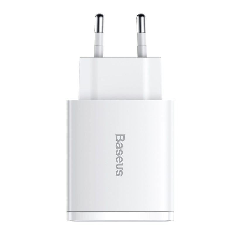 Nabíjačka Baseus 2xUSB/USB-C PD QC, 30W, biela