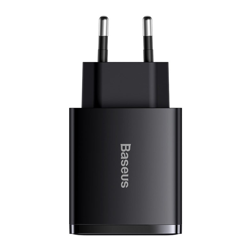 Nabíjačka Baseus 2xUSB/USB-C PD QC, 30W, čierna