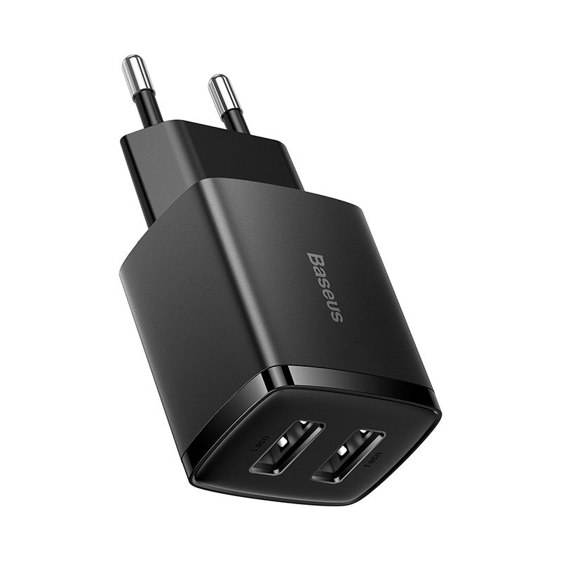 Nabíjačka Baseus Compact 2xUSB, 10,5 W, čierna