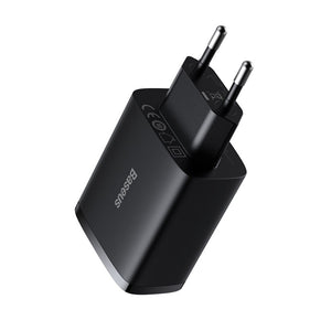 Nabíjačka Baseus Compact 3xUSB, 17W, čierna