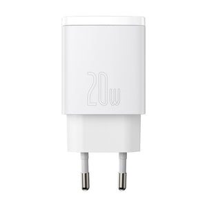 Nabíjačka Baseus Compact USB/USB-C, 20W, biela