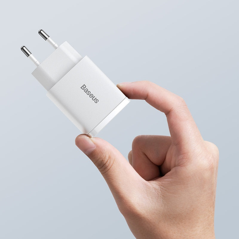 Nabíjačka Baseus Compact USB/USB-C, 20W, biela