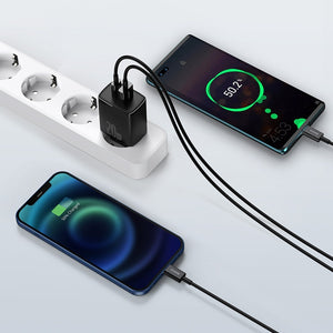 Nabíjačka Baseus Compact USB/USB-C, 20W, čierna