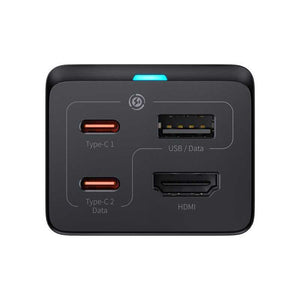 Nabíjačka Baseus GaN5 2xUSB-C/USB/HDMI, 67W+kábel USB-C, 100W,1m