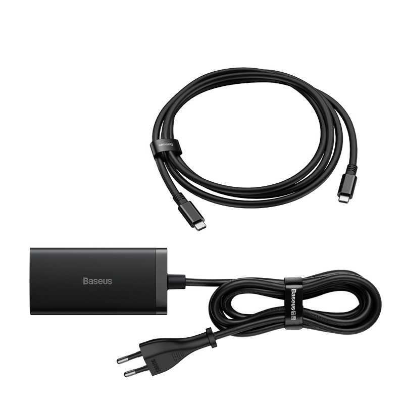 Nabíjačka Baseus GaN5 2xUSB-C/USB/HDMI, 67W+kábel USB-C, 100W,1m