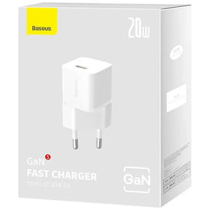 Nabíjačka Baseus GaN5 Mini, 20W, biela