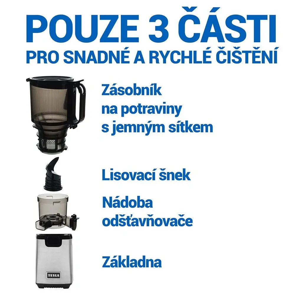 Odšťavovač TESLA SlowJuicer SJ770 XXL Deluxe