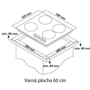 Plynová varná doska Guzzanti GZ 8203 POŠKODENÝ OBAL