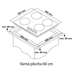 Plynová varná doska Guzzanti GZ 8207 JAVÉ ZNÁMKY POUŽITIA