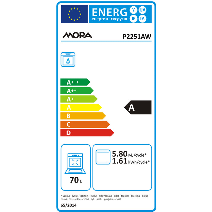 Plynový sporák Mora P 2251 AW