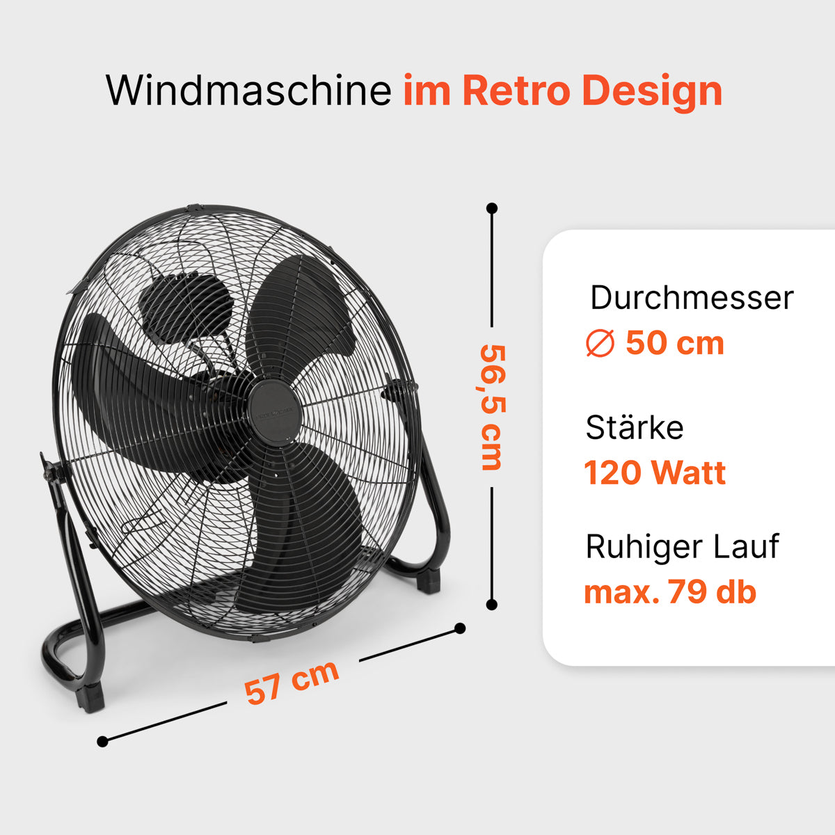 Podlahový ventilátor ProfiCare VL 3067 BK