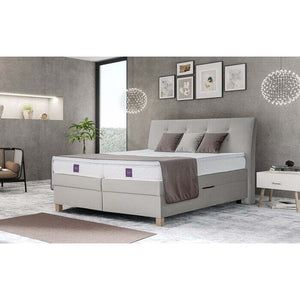 Posteľ Boxspring Charles 180x200, béžová, vr. matraca a topera - II. akosť