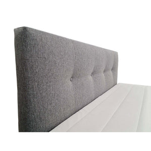 Postel Boxspring Leonard 180x200, šedá, vč. matrace a topperu II. akosť