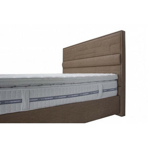 Postel Boxspring William 200x200, hnědá,včetně matrace a topperu II. akosť