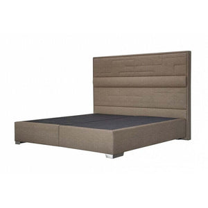 Postel Boxspring William 200x200, hnědá,včetně matrace a topperu II. akosť