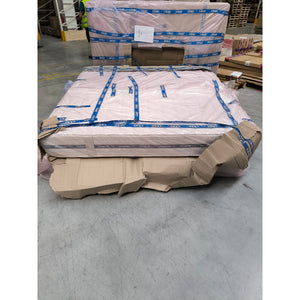 Postel Boxspring William 200x200, hnědá,včetně matrace a topperu II. akosť