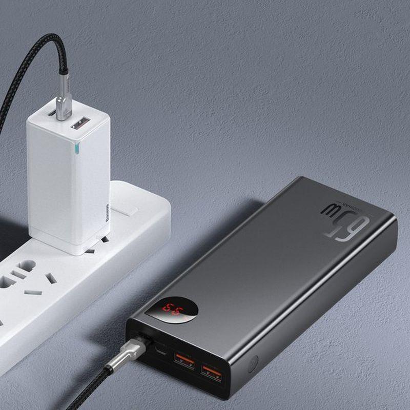 Powerbanka Baseus Adaman 20000mAh, 65W, 2xUSB/USB-C, čierna