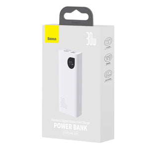 Powerbanka Baseus Adaman2 10000mAh, 30W, 2xUSB/USB-C, biela