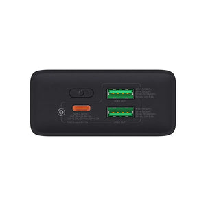 Powerbanka Baseus Adaman2 20000mAh, 30W, 3xUSB/USB-C, čierna