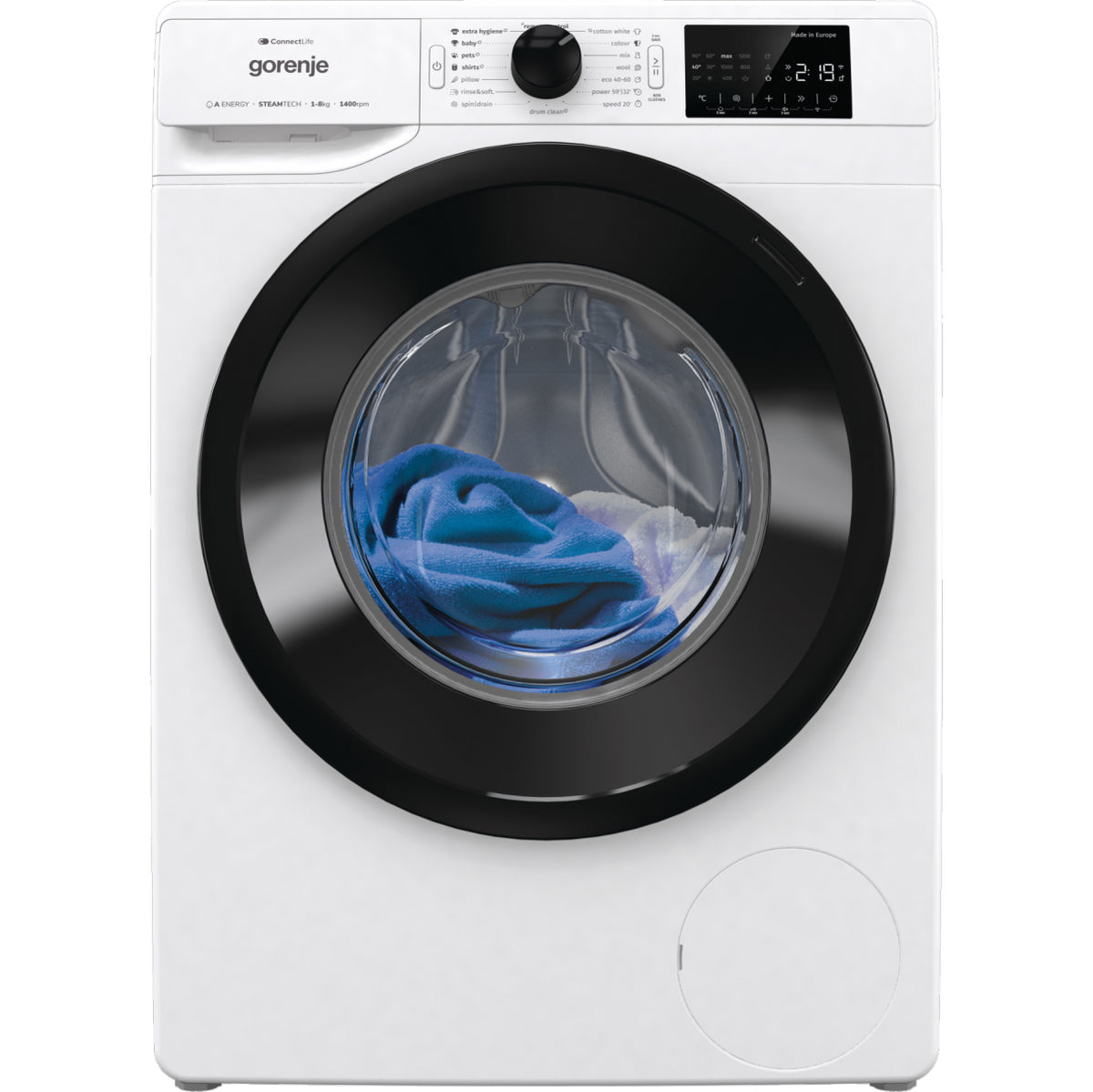 Práčka s predným plnením Gorenje WPNEI84A1SWIFI, A, 8kg