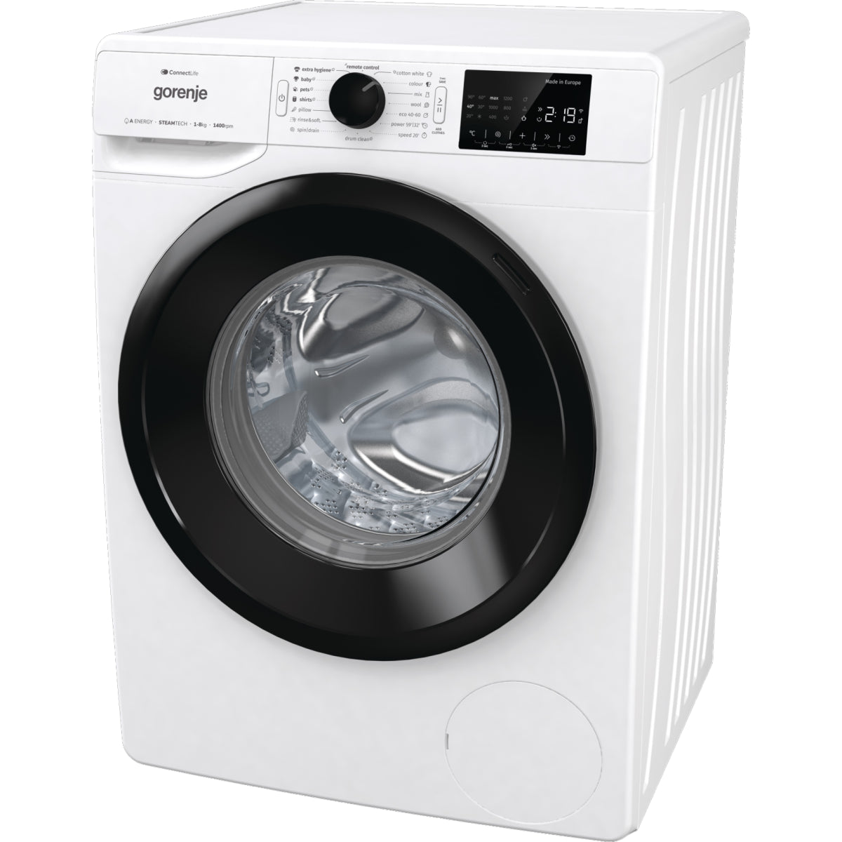 Práčka s predným plnením Gorenje WPNEI84A1SWIFI, A, 8kg