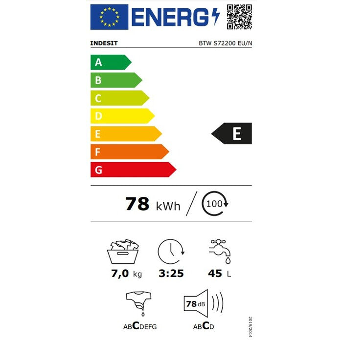 Práčka vrchom plnená Indesit BTW S72200 EU/N, 7kg VYBALENÉ