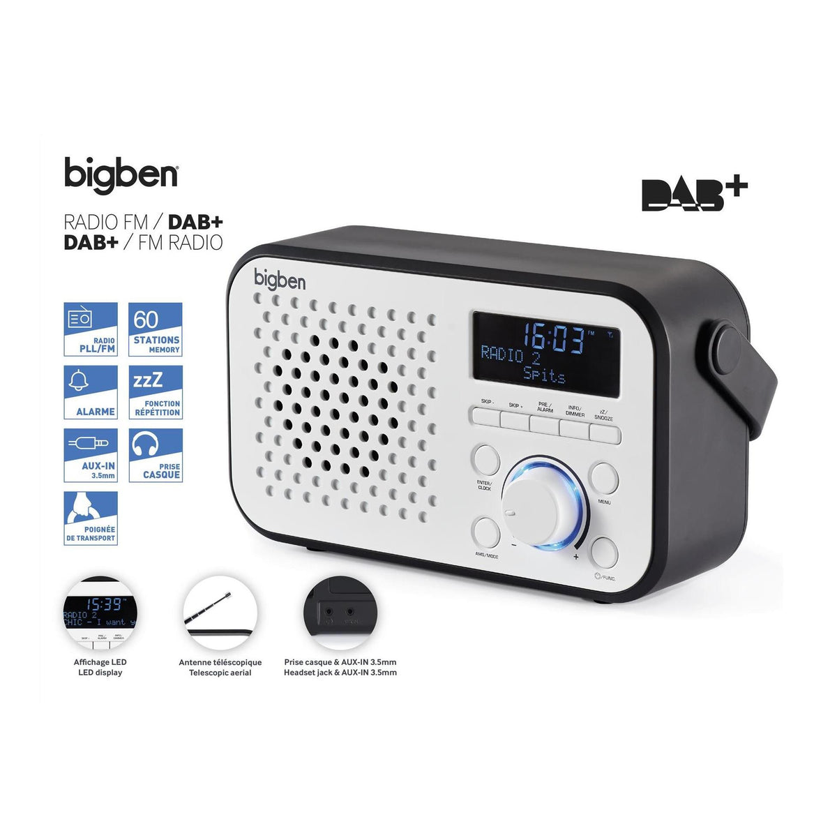 Prenosné rádio Bigben TR24DAB POŠKODENÝ OBAL