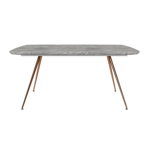 Jedálenský stôl Barco 160x77x90 cm (sivá, zlatá)