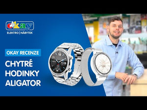 Smart hodinky Aligator Watch Pro, 3x remienok, strieborná POŠKODENIA