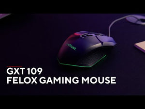 Herná myš TRUST GXT 109W FELOX, optická, USB, biela