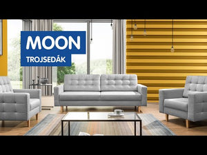 Sedacia súprava Moon 3+1+1 rozkladacia sivá