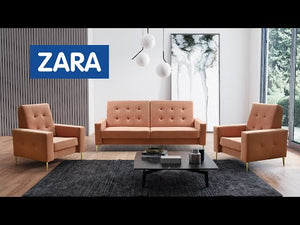 Sedacia súprava Zara 3R+1+1 rozkladacia modrá