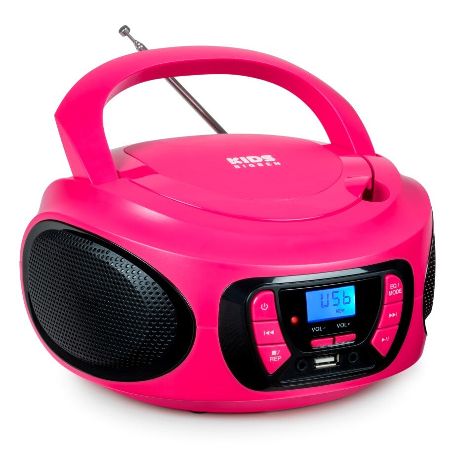 Rádiomagnetofón Bigben CD62, Bluetooth, ružová